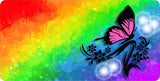 Rainbow Butterfly License Plate